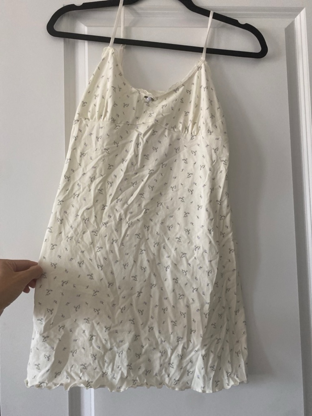 Forever 21 Cream Dress with Lavender Floral Print